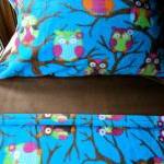 Toddler Fleece Blanket Set 'owls At..