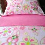 Girls Bed Set Handmade Fleece 'pink..
