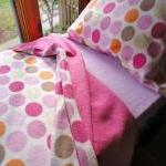 Pink Fleece Bed Set : Toddler / Crib Size Handmade..