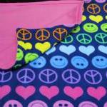 Toddler / Baby Blanket Fleece 'peace,..