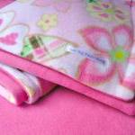 Girls Fleece Toddler / Baby Blanket..