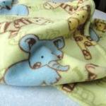 Fleece Toddler / Baby Blanket 'jungle..