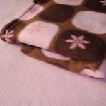 Pink / Brown Baby Blanket Girls Fleece Toddler..