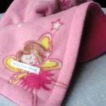 Fleece Toddler / Pink Baby Blanket..