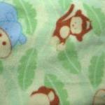 Fleece Toddler / Baby Blanket 'monkey..