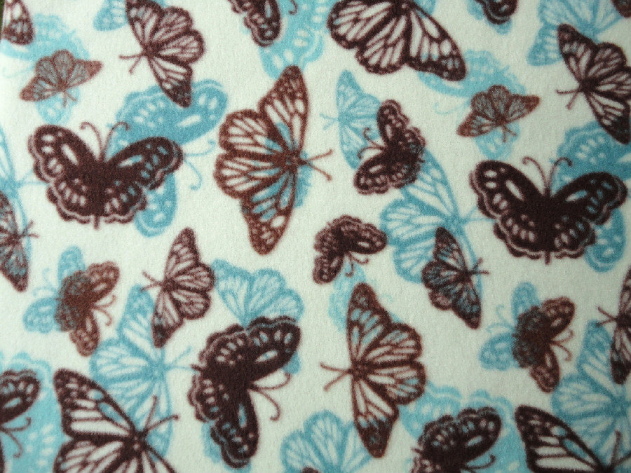 Fleece Fitted Sheets 'butterfly Dreams' For Girls Fits Cribs And Toddler Beds